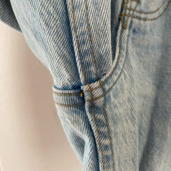 Abercrombie & Fitch Ultra High Rise 90s Straight Jeans Split Vent Hem Size 25 - Picture 5 of 7